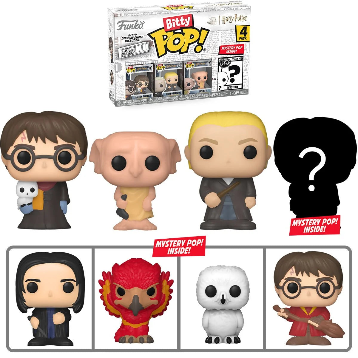Image of Harry Potter Harry Funko Bitty Pop! Mini-Figure 4-Pack