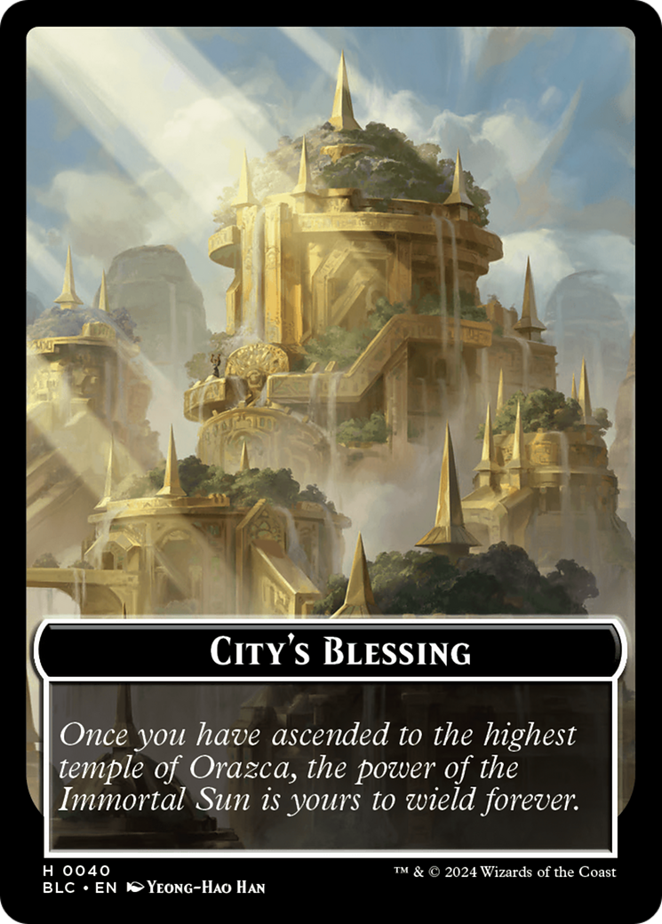 Image of City's Blessing (TBLC-040) - Bloomburrow Commander Tokens Foil