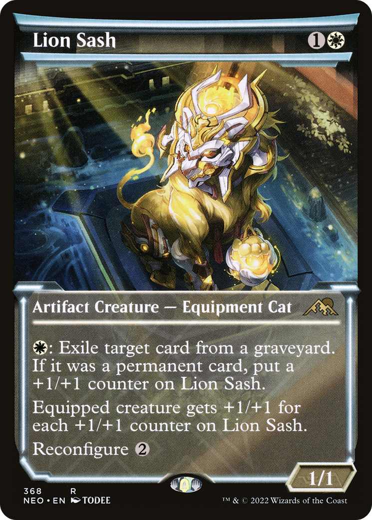 Image of Lion Sash (Showcase) (NEO-368) - Kamigawa: Neon Dynasty: (Showcase)