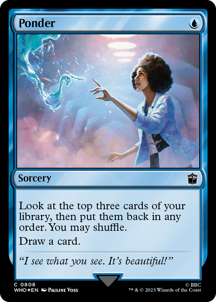 Image of Ponder (Surge Foil) (WHO-808) - Doctor Who Foil