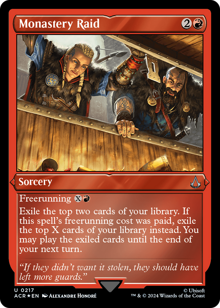Image of Monastery Raid (ACR-217) - Assassin's Creed Etched Foil