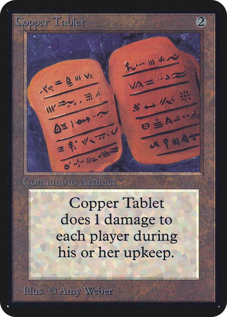 Image of Copper Tablet (LEA-) - Limited Edition Alpha