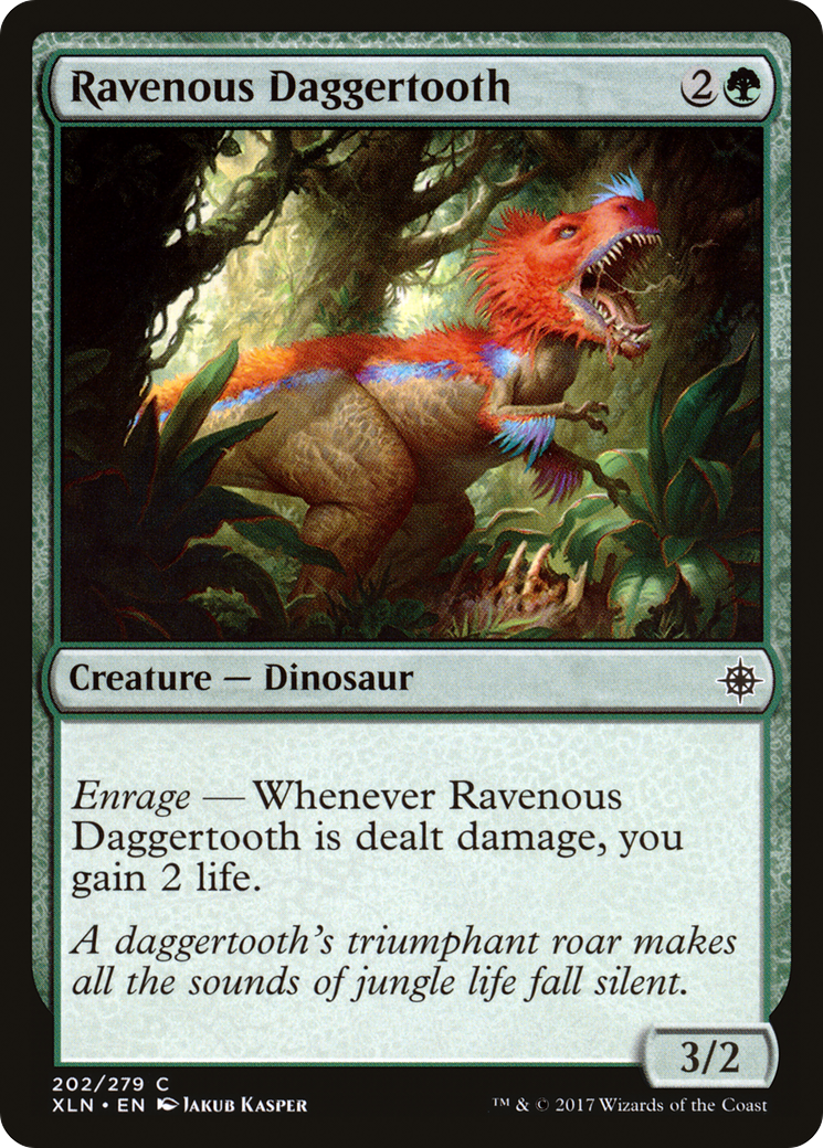 Image of Ravenous Daggertooth (XLN-202) - Ixalan Foil