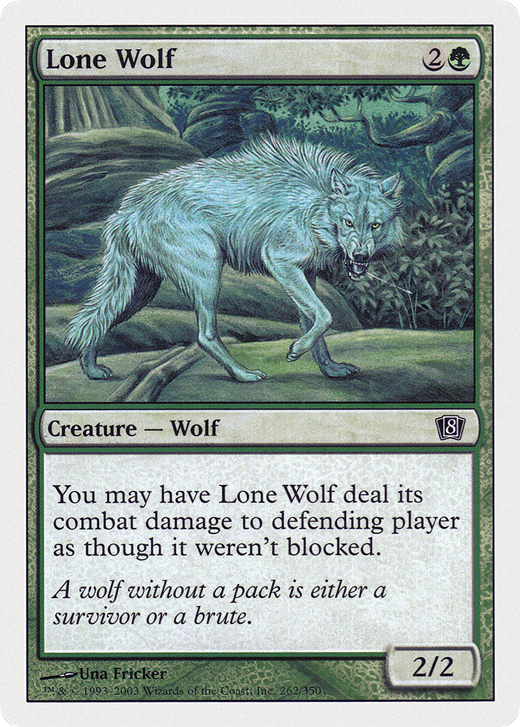 Image of Lone Wolf (8ED-262) - 8th Edition Foil
