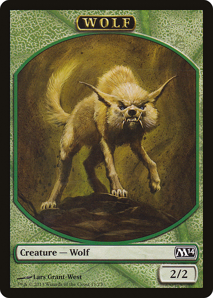 Image of Wolf Token (M14-011) - Magic 2014 Tokens