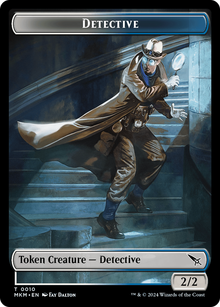 Image of Detective (TMKM-010) - Murders at Karlov Manor Tokens Foil