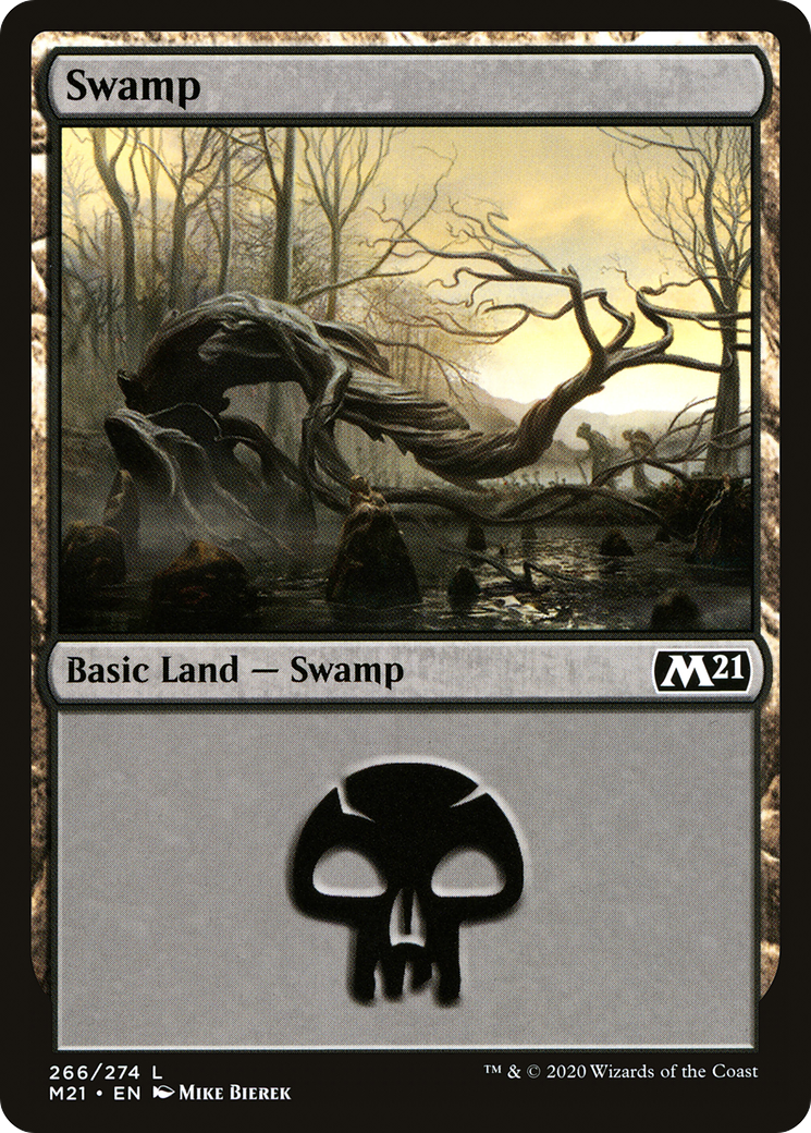 Image of Swamp (M21-266) - Core Set 2021