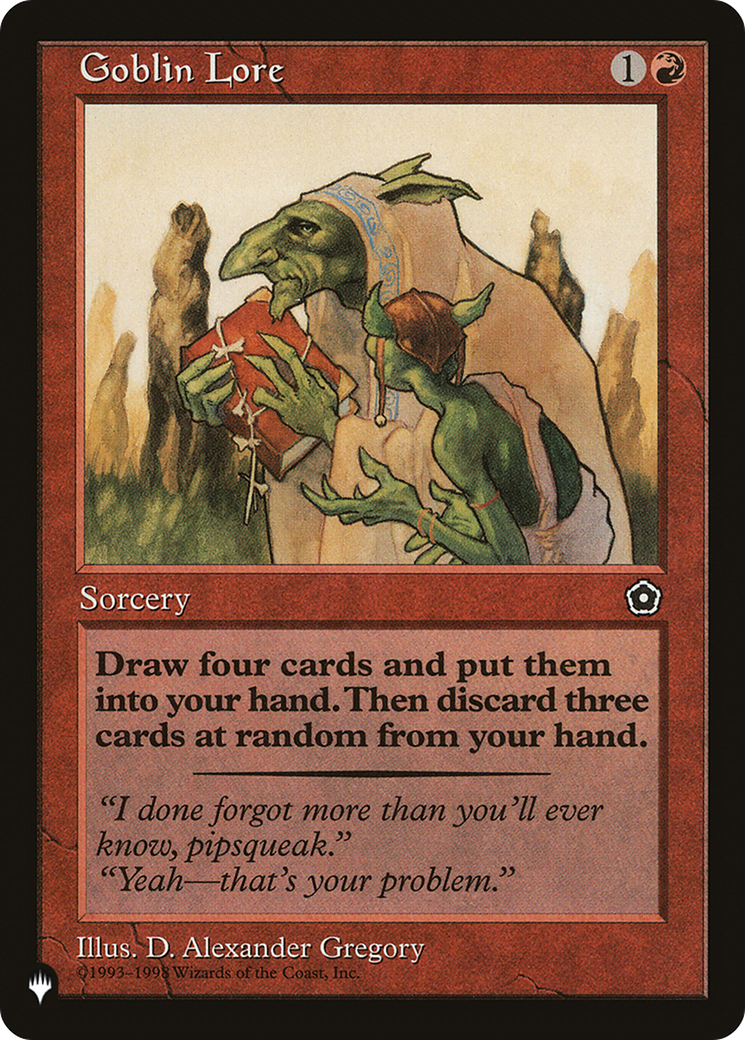 Image of Goblin Lore (LIST-) - The List