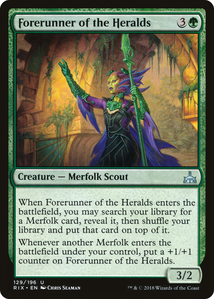 Image of Forerunner of the Heralds (RIX-129) - Rivals of Ixalan Foil
