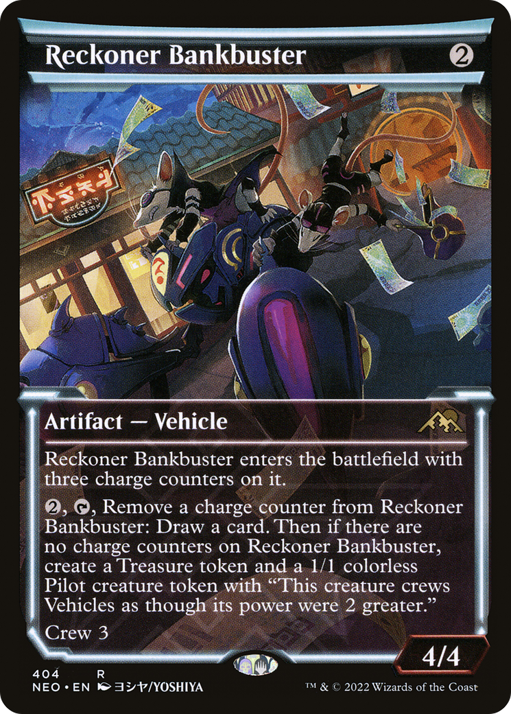 Image of Reckoner Bankbuster (Showcase) (NEO-404) - Kamigawa: Neon Dynasty: (Showcase)