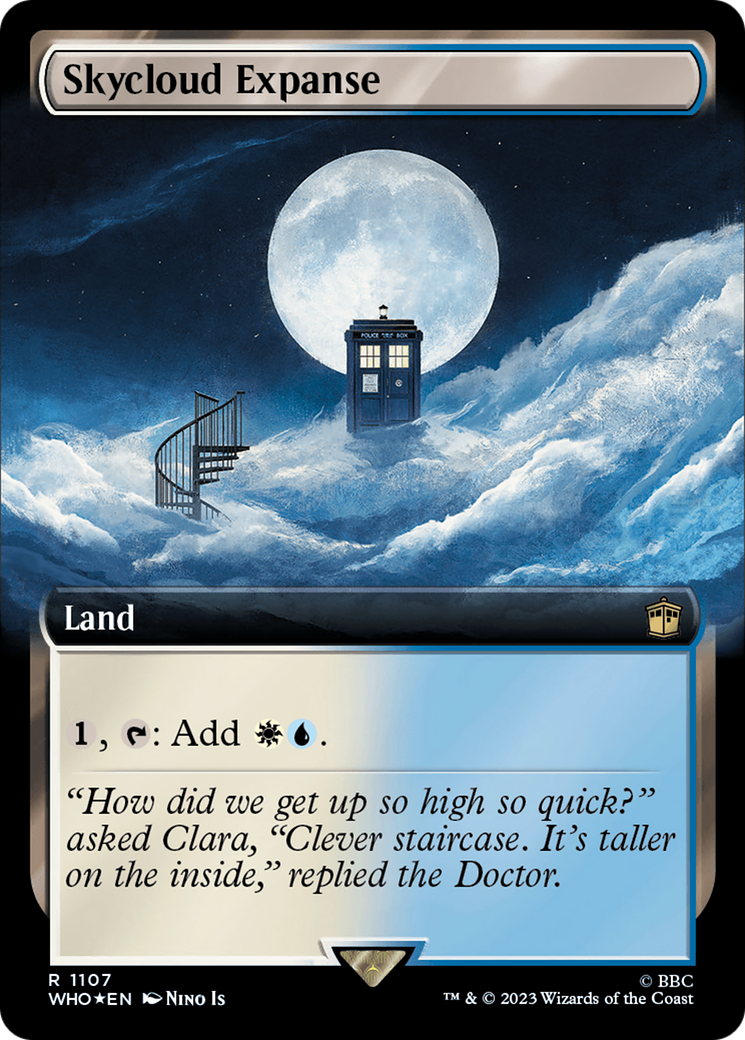 Image of Skycloud Expanse (Extended Art) (Surge Foil) (WHO-1107) - Doctor Who: (Extended Art) Foil