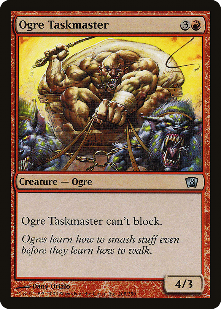 Image of Ogre Taskmaster (8ED-205) - 8th Edition Foil