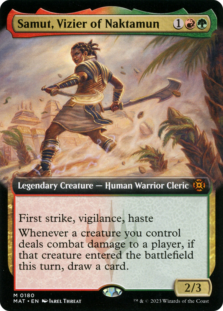 Image of Samut, Vizier of Naktamun (Extended Art) (MAT-180) - March of the Machine: The Aftermath: (Extended Art)