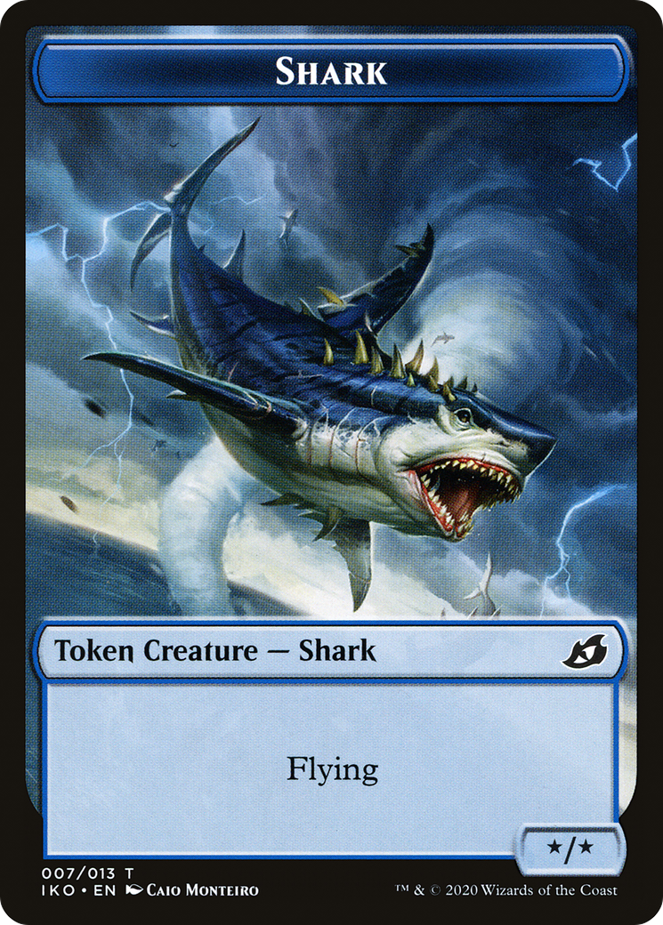 Image of Shark Token (IKO-007) - Ikoria: Lair of Behemoths Tokens