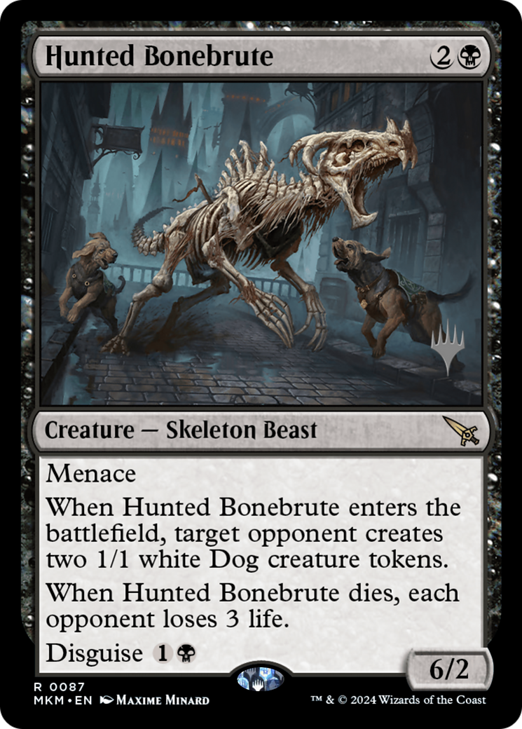 Image of Hunted Bonebrute (PPMKM-087) - Murders at Karlov Manor Promos Foil