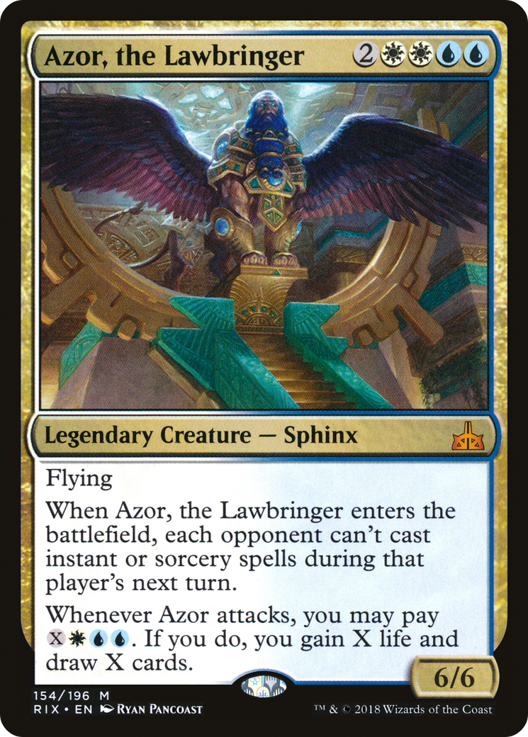 Image of Azor, the Lawbringer (RIX-154) - Rivals of Ixalan Foil