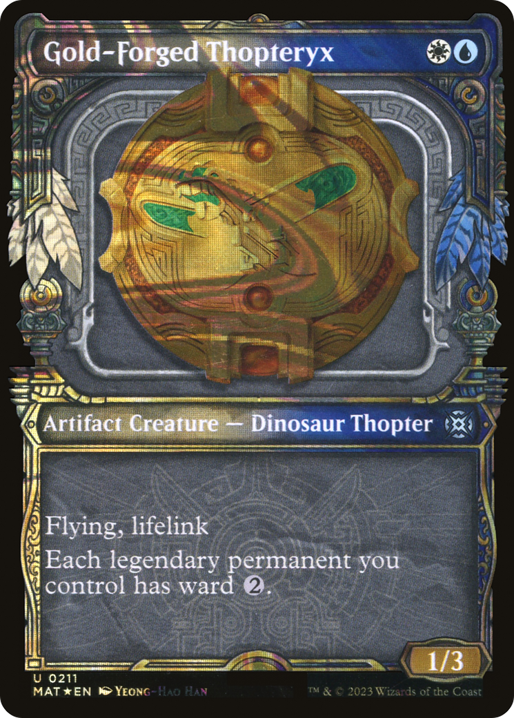 Image of Gold-Forged Thopteryx (Halo Foil) (MAT-211) - March of the Machine: The Aftermath: (Showcase) Foil