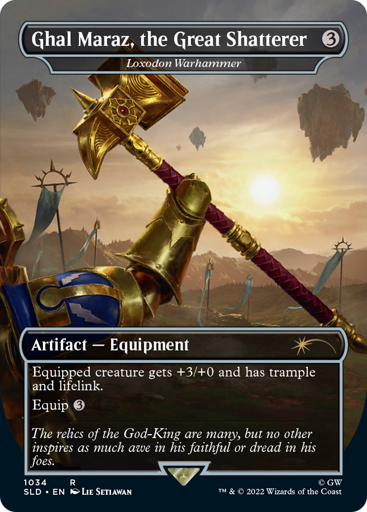 Image of Ghal Maraz, the Great Shatterer - Loxodon Warhammer (Borderless) (SLD-1034) - Secret Lair Drop / Ghal Maraz, the Great Shatterer (Borderless)