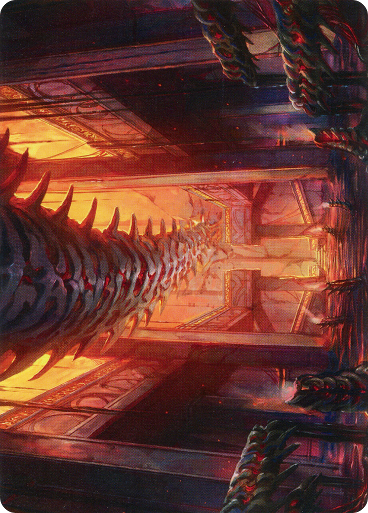 Image of Bloodfell Caves // Bloodfell Caves (AMOM-055) - March of the Machine Art Series (Borderless) Foil