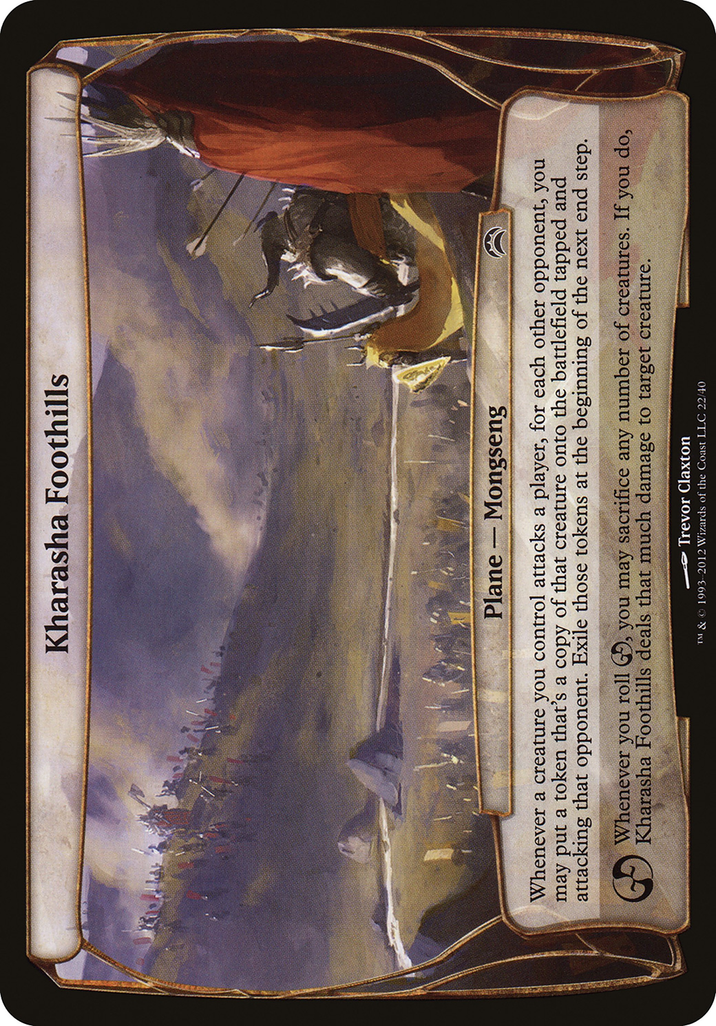 Image of Kharasha Foothills (Planechase 2012) (OVER-022) - Planechase 2012 Planes Foil