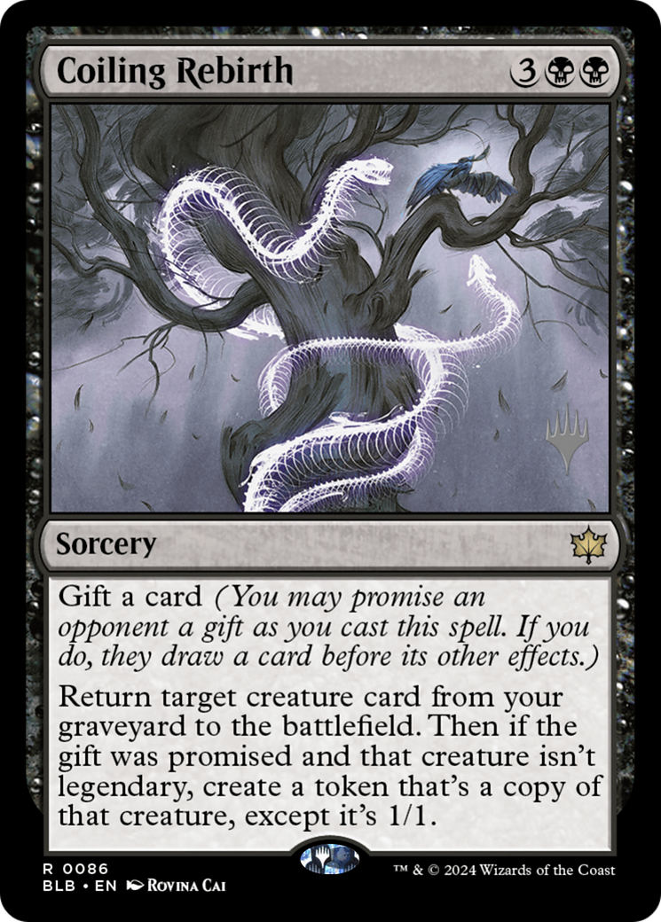 Image of Coiling Rebirth (PPBLB-086) - Bloomburrow Promos Foil