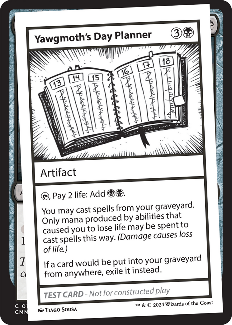 Image of Yawgmoth's Day Planner (MB2PC-) - Mystery Booster 2