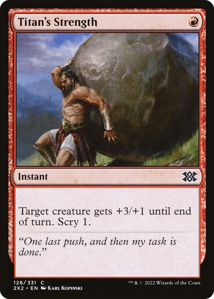 Image of Titan's Strength (2X2-128) - Double Masters 2022