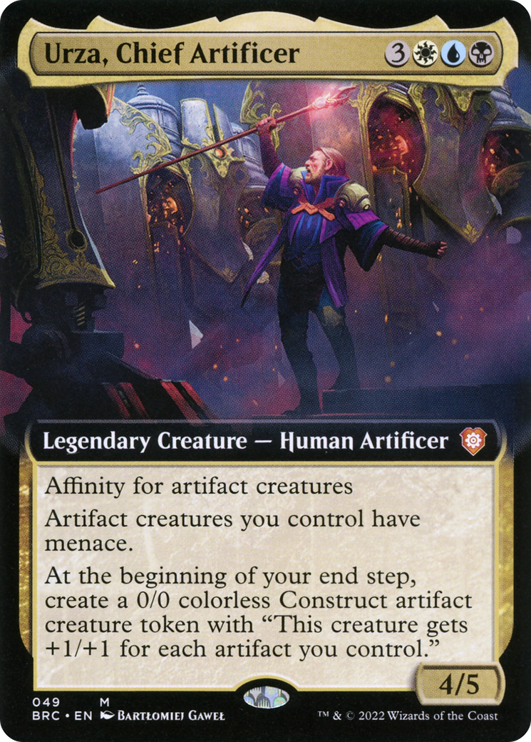 Image of Urza, Chief Artificer (Extended Art) (BRC-049) - The Brothers' War Commander: (Extended Art) Foil
