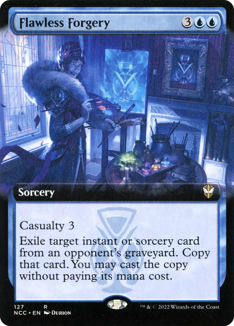 Image of Flawless Forgery (Extended Art) (NCC-127) - New Capenna Commander: (Extended Art)