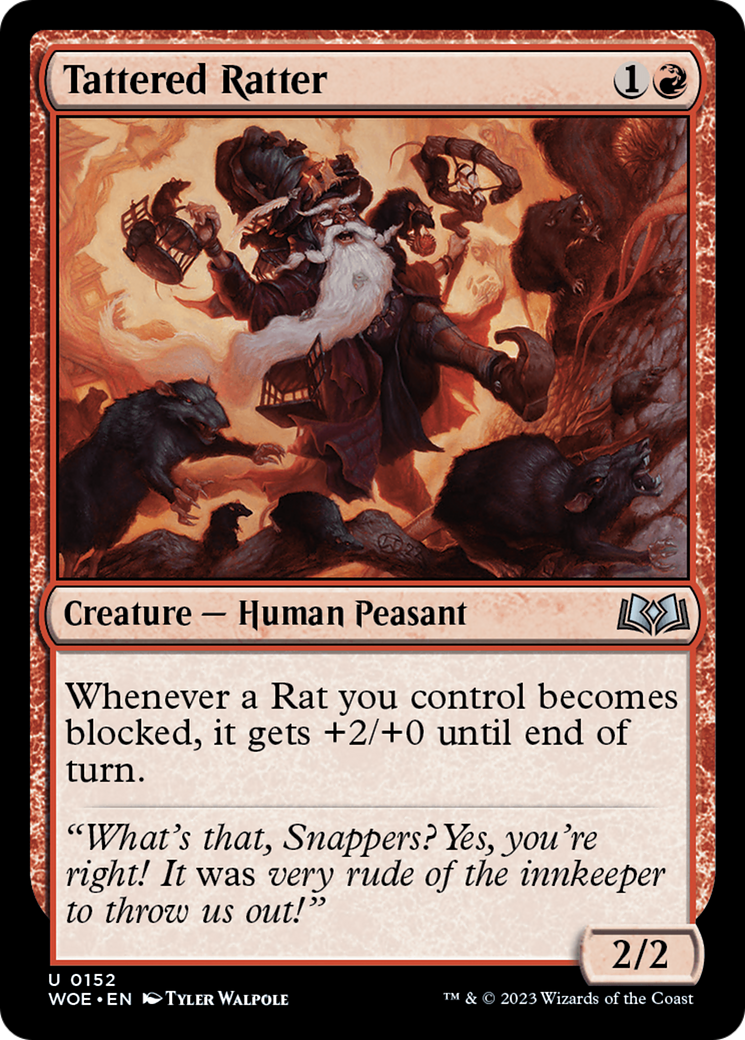 Image of Tattered Ratter (WOE-152) - Wilds of Eldraine