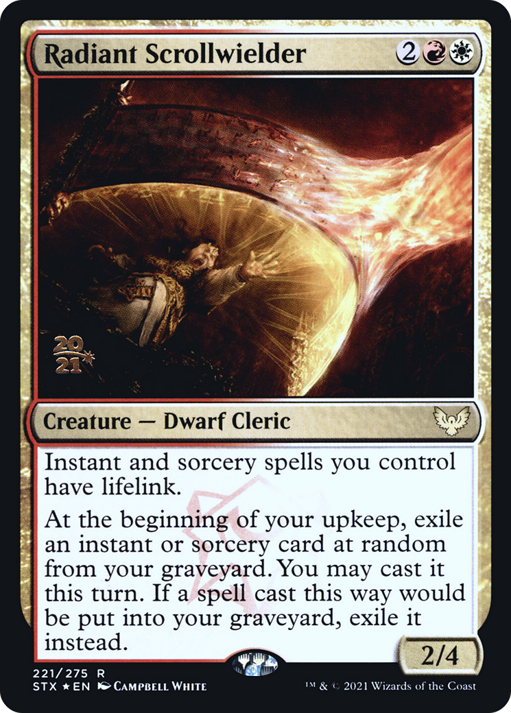 Image of Radiant Scrollwielder (PRE-221) - Strixhaven: School of Mages Promos Foil