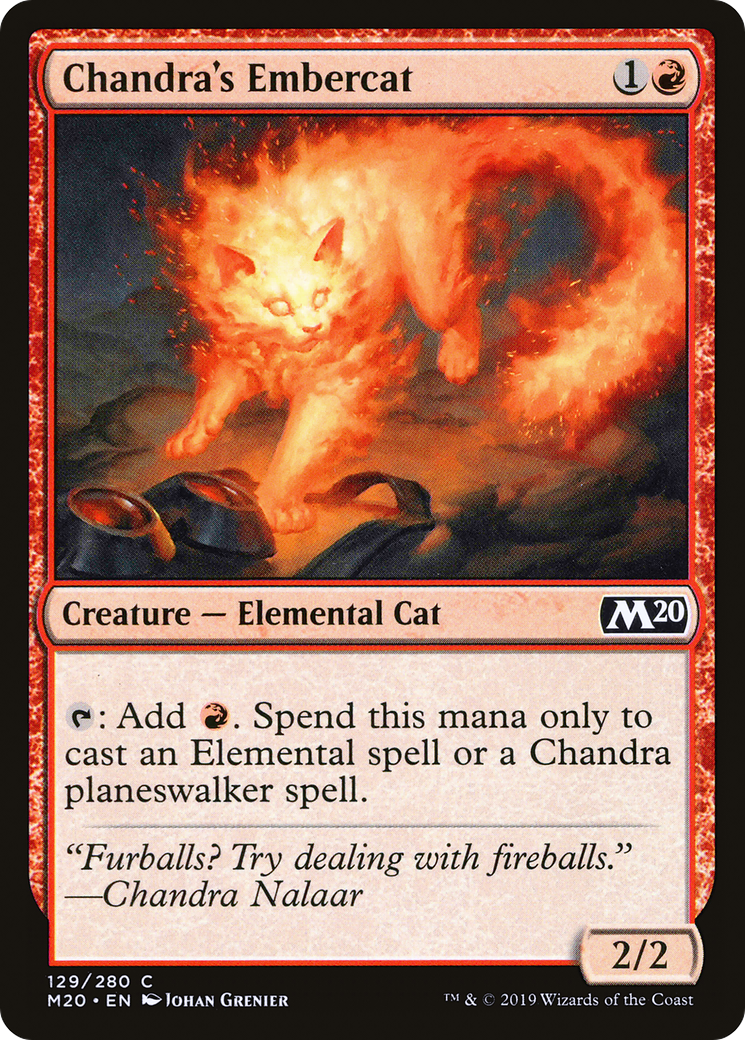 Image of Chandra's Embercat (M20-129) - Core Set 2020 Foil