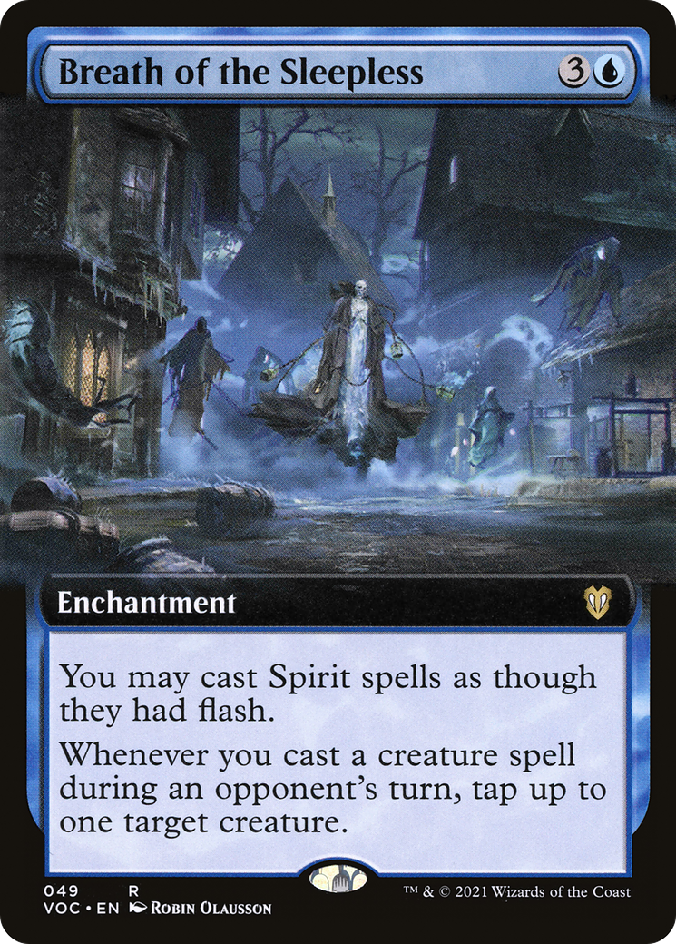 Image of Breath of the Sleepless (Extended Art) (VOC-049) - Crimson Vow Commander: (Extended Art)