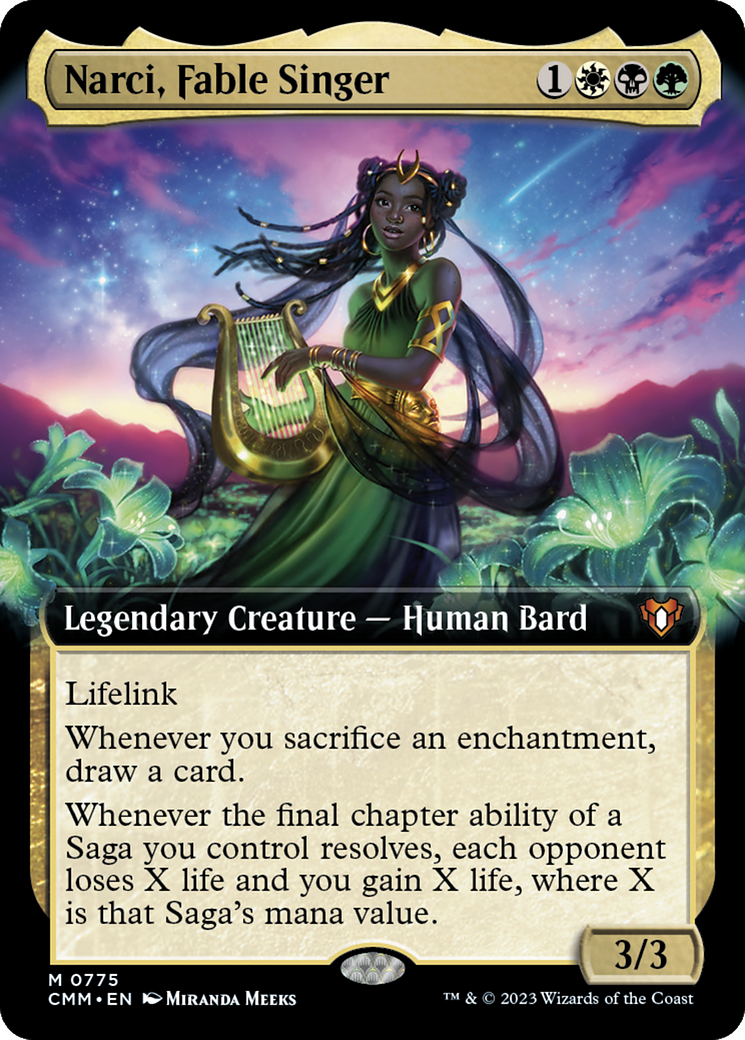 Image of Narci, Fable Singer (Extended Art) (CMM-775) - Commander Masters: (Extended Art)