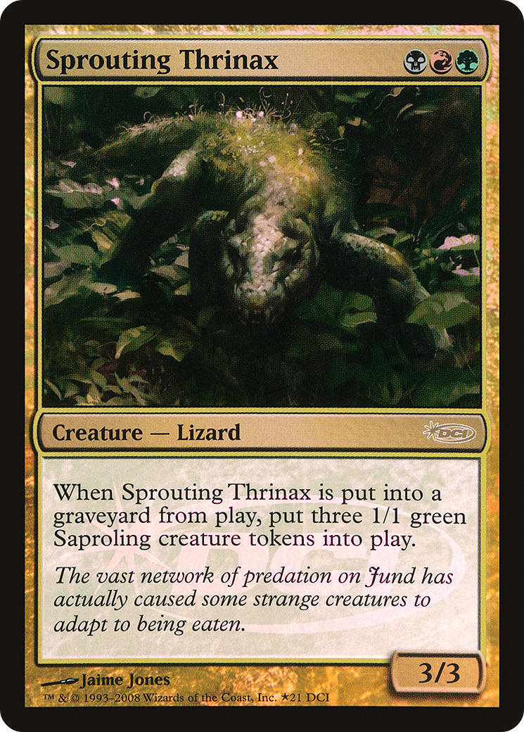 Image of Sprouting Thrinax (WPN-021) - DCI Promos Foil