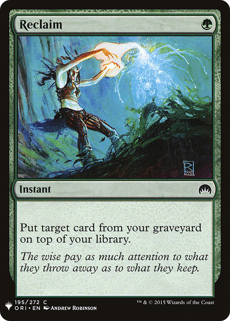 Image of Reclaim (LIST-195) - The List