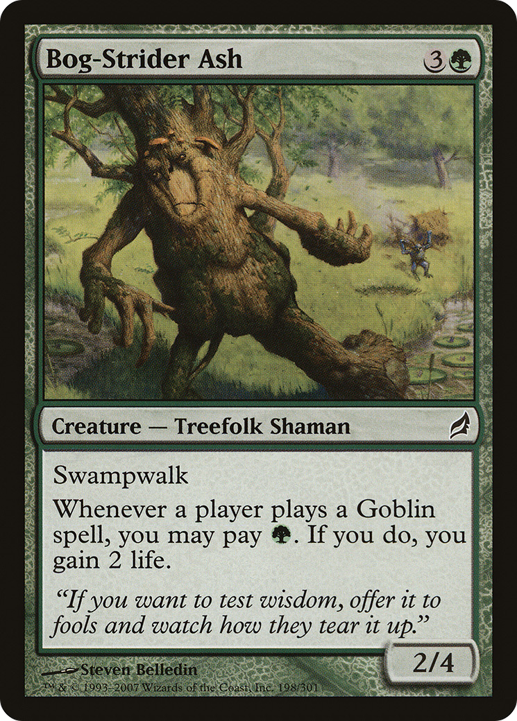 Image of Bog-Strider Ash (LRW-198) - Lorwyn Foil