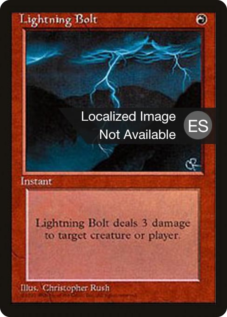 Image of Lightning Bolt (4BB-226) - Fourth Edition Foreign Black Border