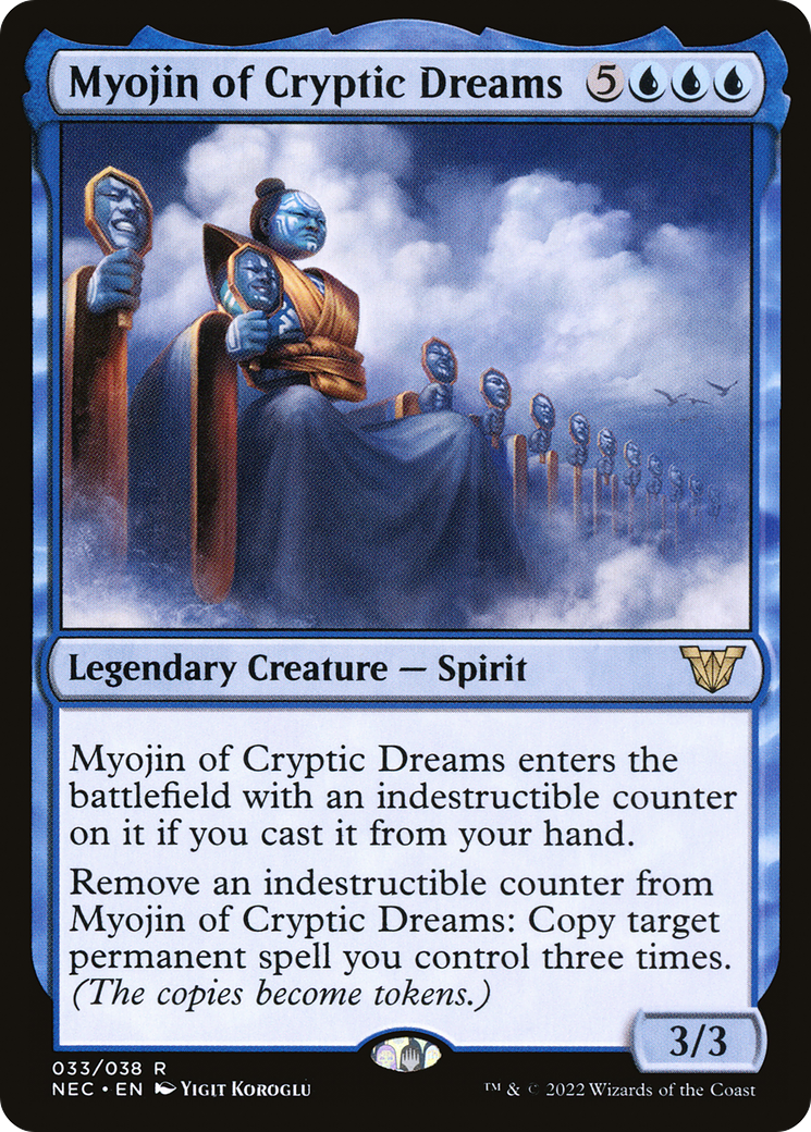 Image of Myojin of Cryptic Dreams (NEC-033) - Neon Dynasty Commander