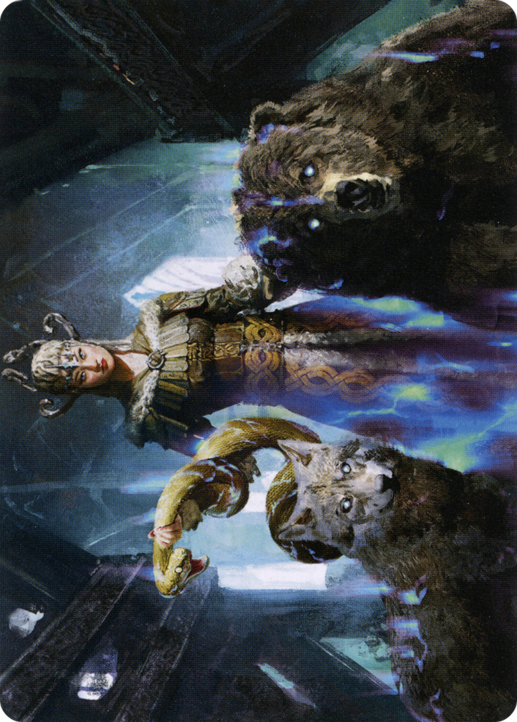 Image of Kolvori, God of Kinship // Kolvori, God of Kinship (ASKHM-048) - Art Series: Kaldheim (Borderless)