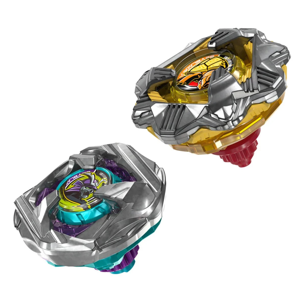 Image of Beyblade X Calibur Samurai 6-70M BX & Obsidian Shell 3-85S BX Dual Pack Set