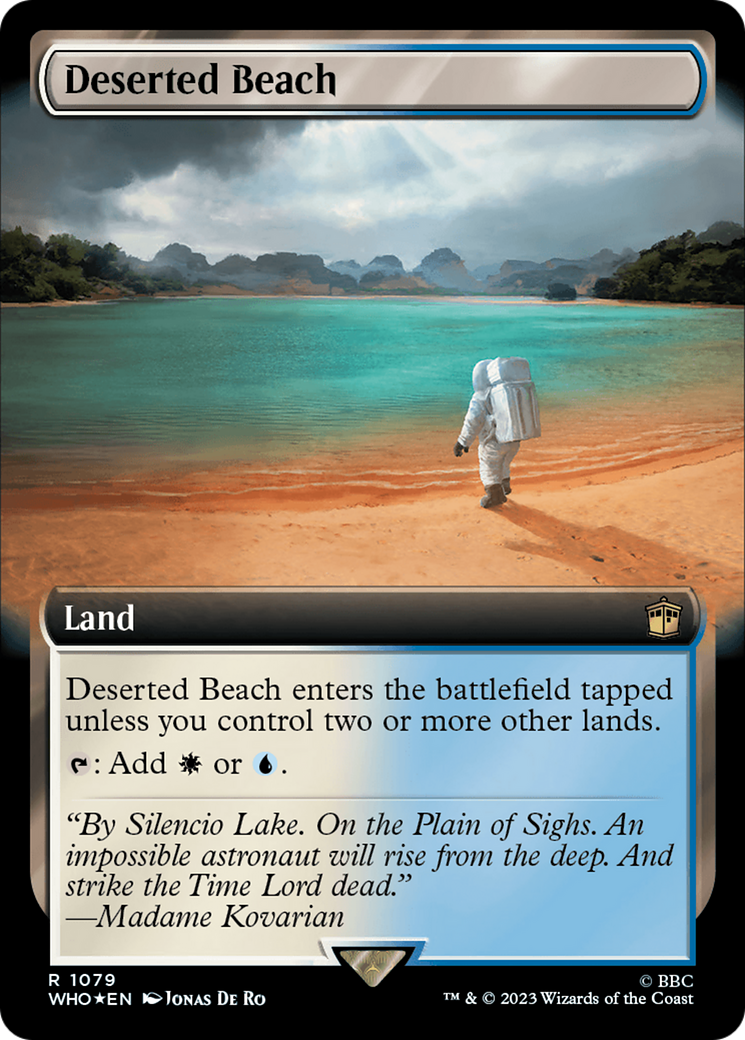 Image of Deserted Beach (Extended Art) (Surge Foil) (WHO-1079) - Doctor Who: (Extended Art) Foil