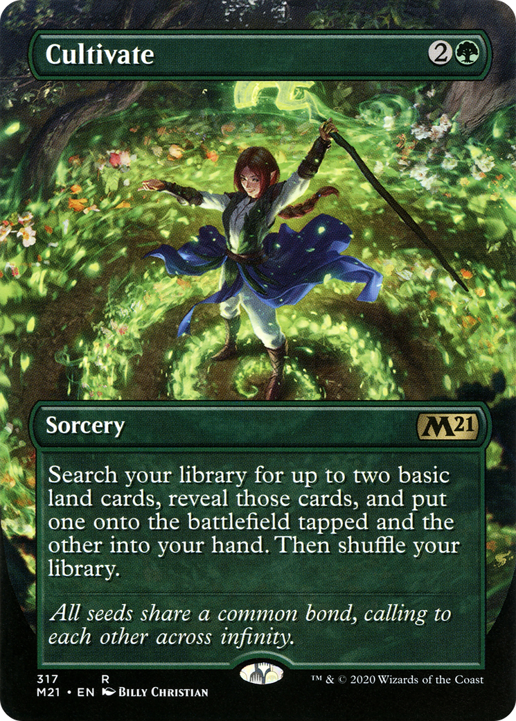 Image of Cultivate (Alternate Art) (M21-317) - Core Set 2021 (Borderless) Foil