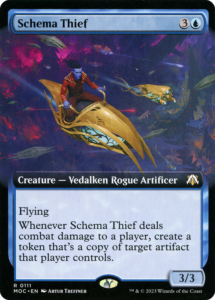 Image of Schema Thief (Extended Art) (MOC-111) - March of the Machine Commander: (Extended Art)