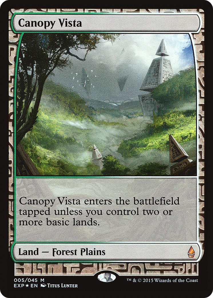 Image of Canopy Vista (EXP-005) - Zendikar Expeditions Foil