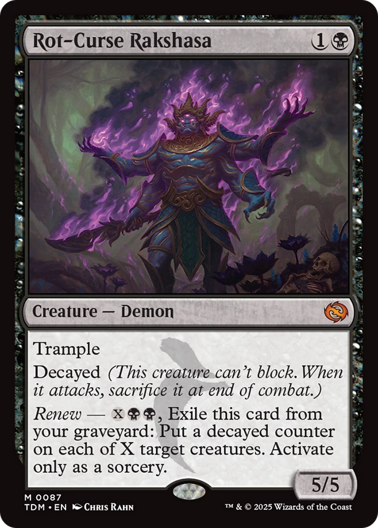 Image of Rot-Curse Rakshasa (TDM-087) - Tarkir: Dragonstorm Foil