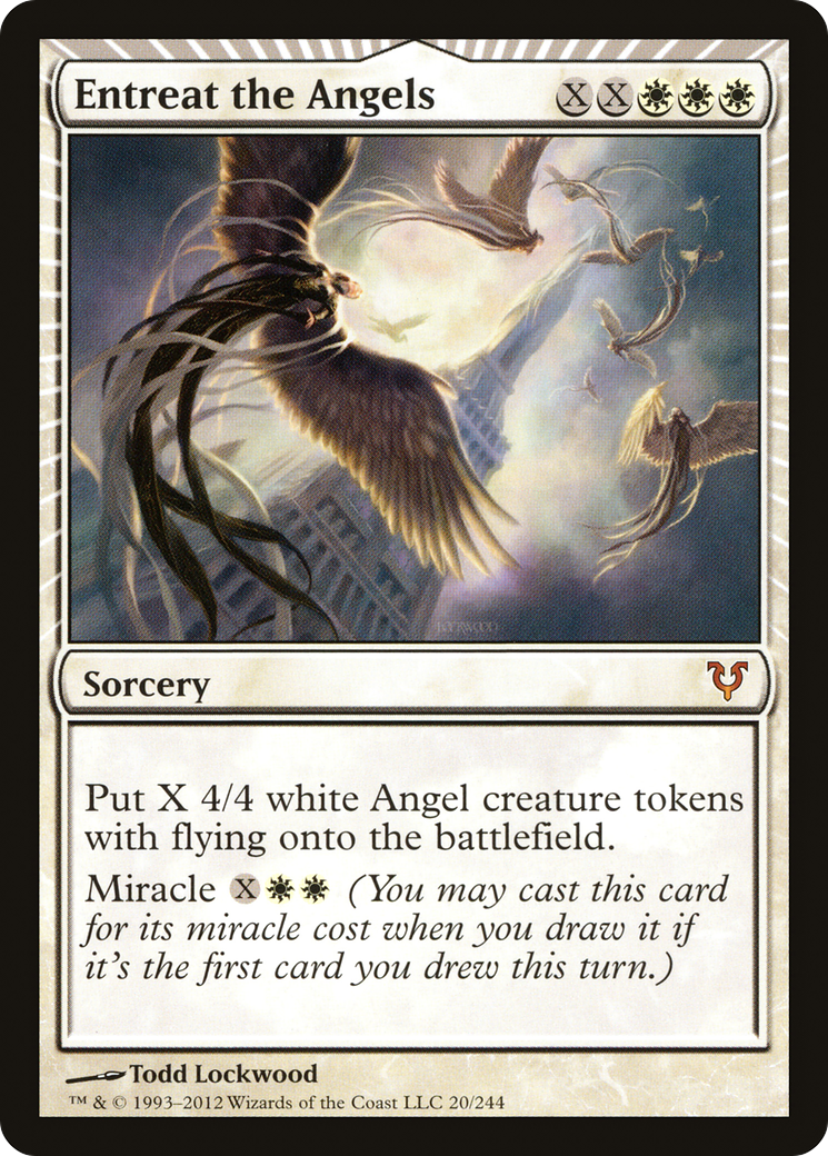 Image of Entreat the Angels (AVR-020) - Avacyn Restored: (miracle) Foil