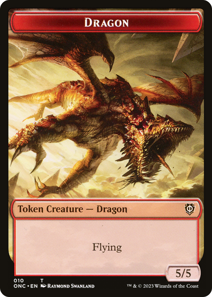 Image of Dragon (TONC-010) - Phyrexia: All Will Be One Commander Tokens