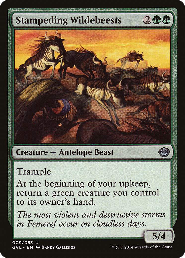 Image of Stampeding Wildebeests (DD3-) - Duel Decks Anthology: Garruk vs. Liliana