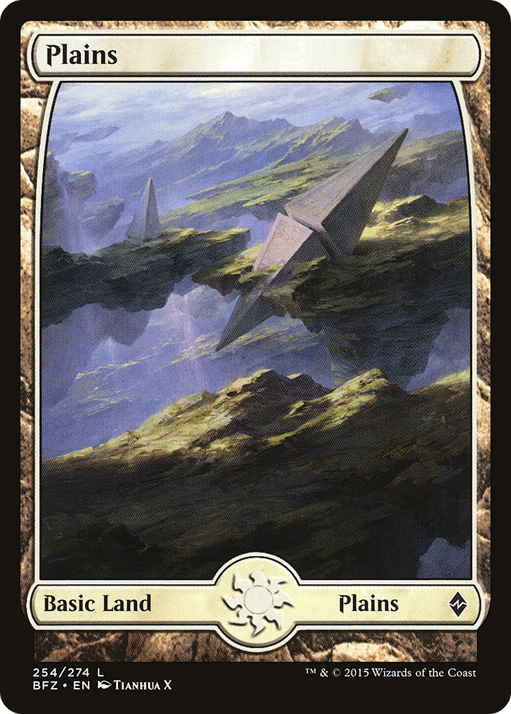 Image of Plains (254) - Full Art (BFZ-254) - Battle for Zendikar Foil
